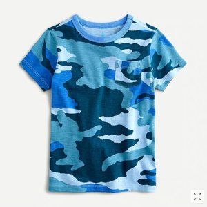 J. Crew Crewcuts Boys Pocket T-Shirt in Camo NWT